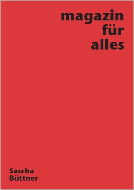 magazin für alles by Sascha Büttner