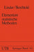 Elementare Statistische Methoden by Linder, Berchtold