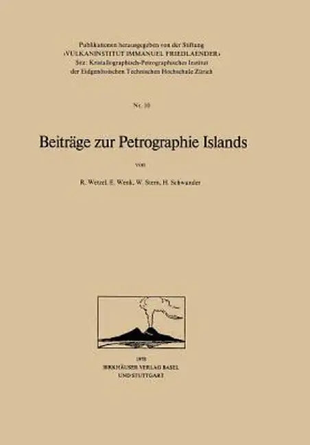 Beitrage Zur Petrographie Islands by Wetzel