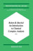 An Introduction to Classical Complex Analysis: Vol. 1 by R. B. Burckel