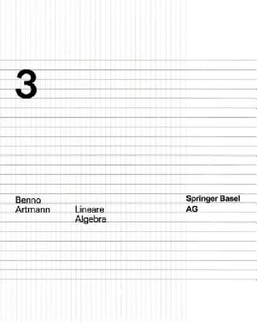Lineare Algebra by B. Artmann