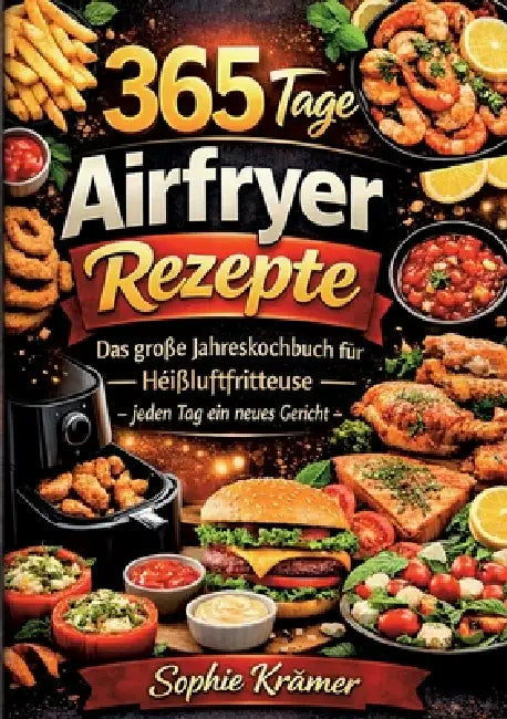 365 Tage Airfryer Rezepte: Das große Jahreskochbuch für die Heißluftfritteuse - jeden Tag ein neues Gericht by Sophie Krämer