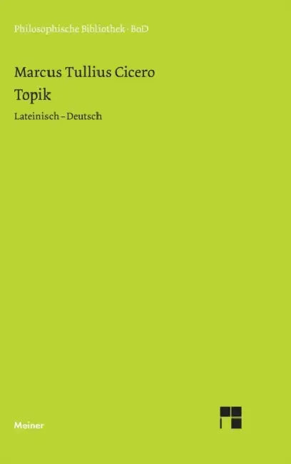 Topik by Cicero, Hans G. Zekl