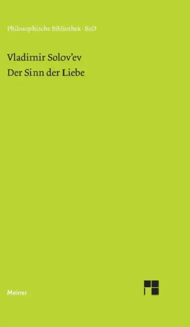 Der Sinn der Liebe by Wladimir Solowjew