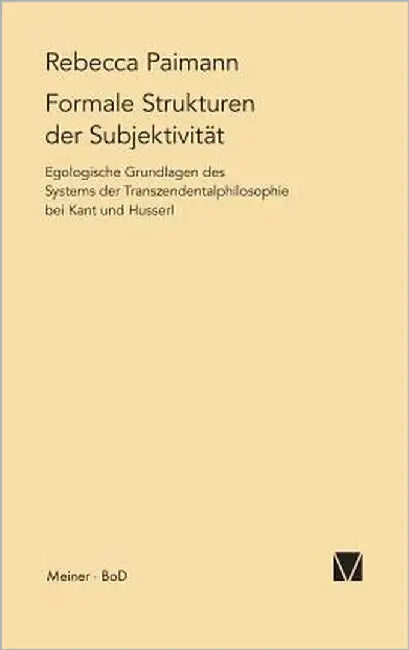 Formale Strukturen der Subjektivität by Paimann, Rebecca