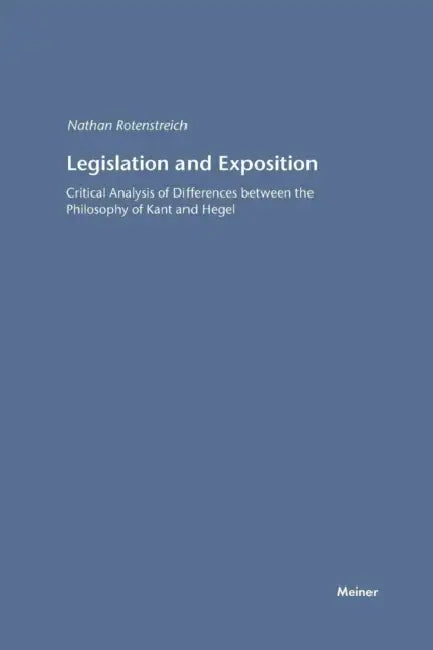 Legislation and Exposition by Nathan Rotenstreich