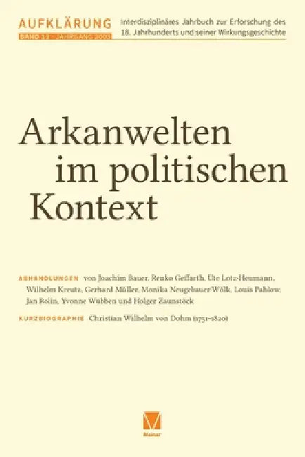 Arkanwelten im politischen Kontext by Monika Neugebauer-Wölk