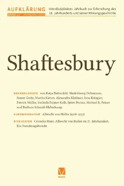 Shaftesbury by Insa Kringler, Rainer Godel