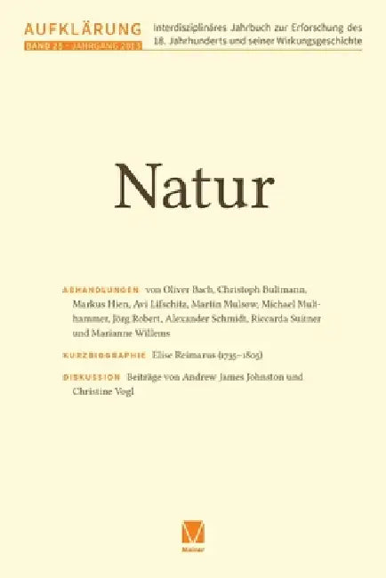 Natur by Martin Mulsow, Friedrich Vollhardt