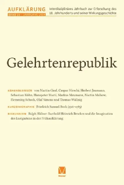 Gelehrtenrepublik by Martin Mulsow, Marian Füssel