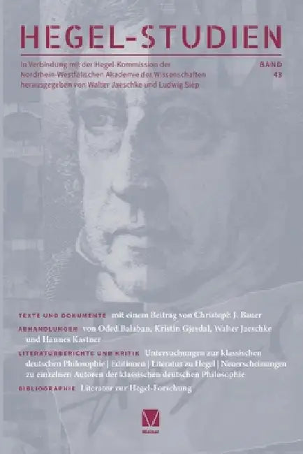 Hegel-Studien 43 by Walter Jaeschke, Ludwig Siep