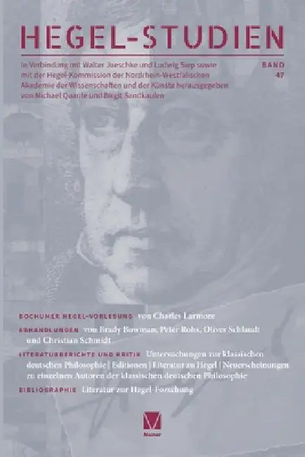 Hegel-Studien 47 by Walter Jaeschke, Ludwig Siep, Michael Quante
