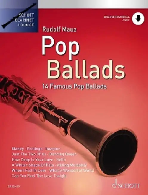 Pop Ballads 14 Famous Pop Ballads - Book/Online Audio by Rudolf Mauz