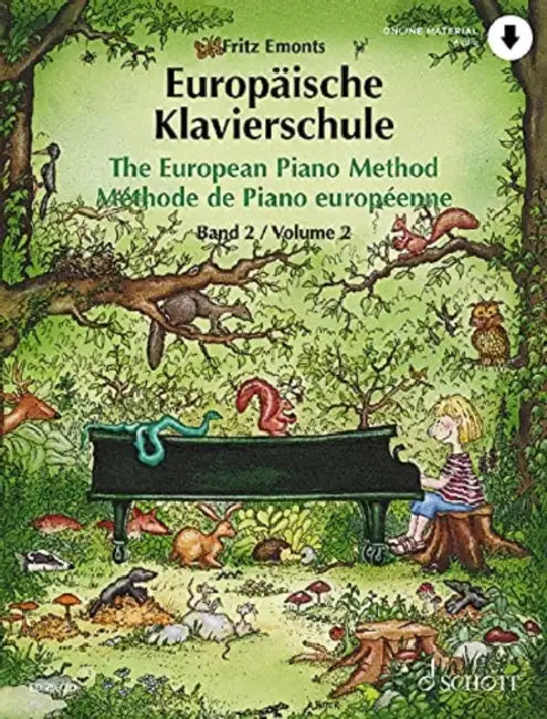 The European Piano Method - Volume 2 Book with Online Material by Fritz Emonts