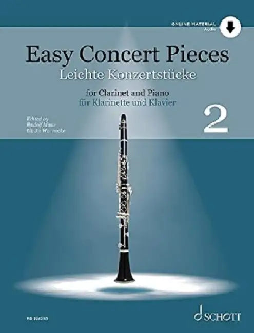 Easy Concert Pieces, Volume 2 - 22 Pieces from 4 Centuries Book with Audio Online