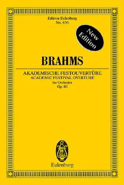 Academic Festival Overture, Op. 80: Edition Eulenburg No. 656 by Johannes Brahms, Roger Fiske