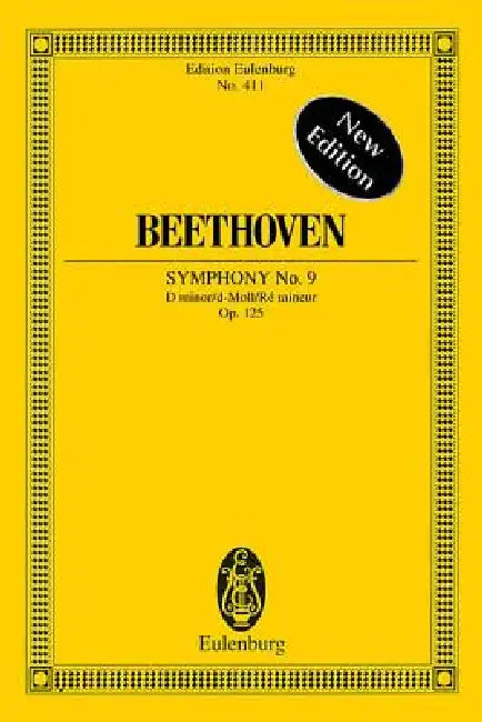 Symphony No. 9 in D Minor, Op. 125 Choral: Edition Eulenburg No. 411 by Ludwig Van Beethoven, Max Unger