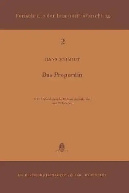 Das Properdin by H. Schmidt