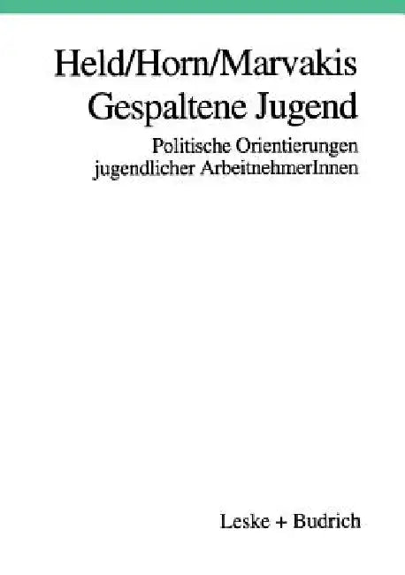 Gespaltenglishe Jugenglishd by Josef Held, Hans-Werner Horn, Athanasios Marvakis
