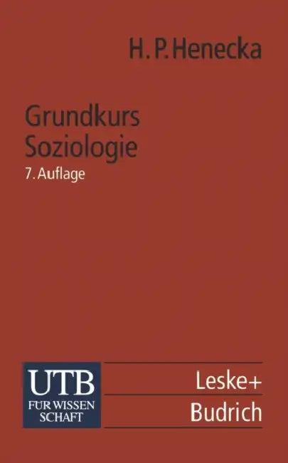 Grundkurs Soziologie by Hans Peter Henecka