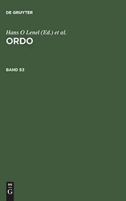 Ordo by de Gruyter