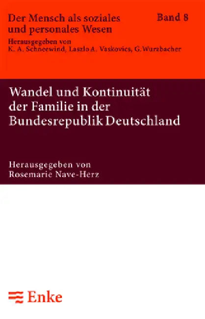 Wandel Und Kontinuität Der Familie in Der Bundesrepublik Deutschland by Rosemarie Nave-Herz