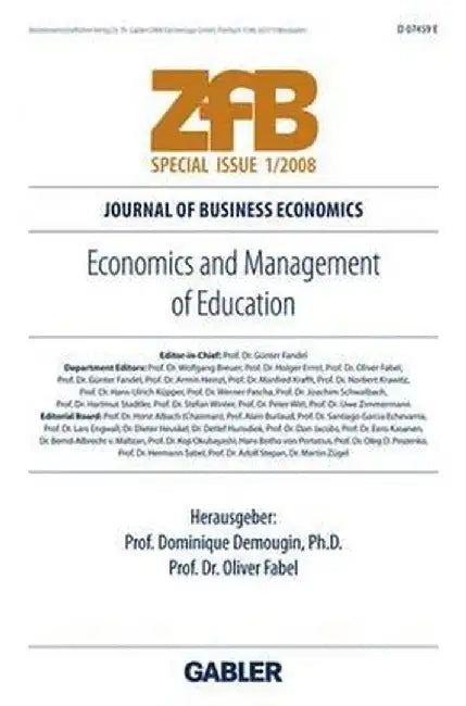 Economics and Management of Education by Oliver Fabel