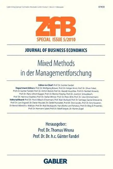 Mixed Methods in Der Managementforschung by Thomas Wrona