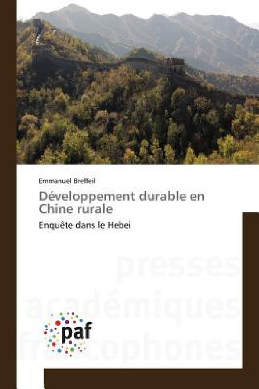 Développement Durable En Chine Rurale by Breffeil-E