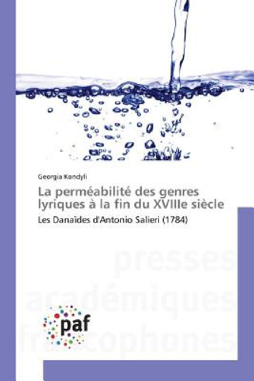 La Perméabilité Des Genres Lyriques À La Fin Du Xviiie Siècle by Kondyli-G