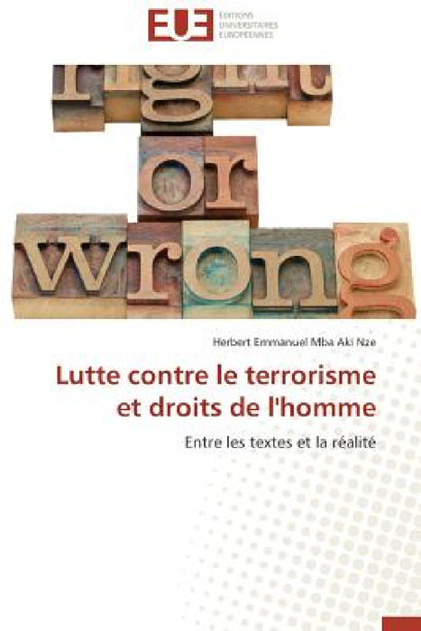 Lutte contre le terrorisme et droits de l'homme by Nze-H