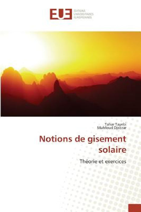 Notions de gisement solaire by Collectif
