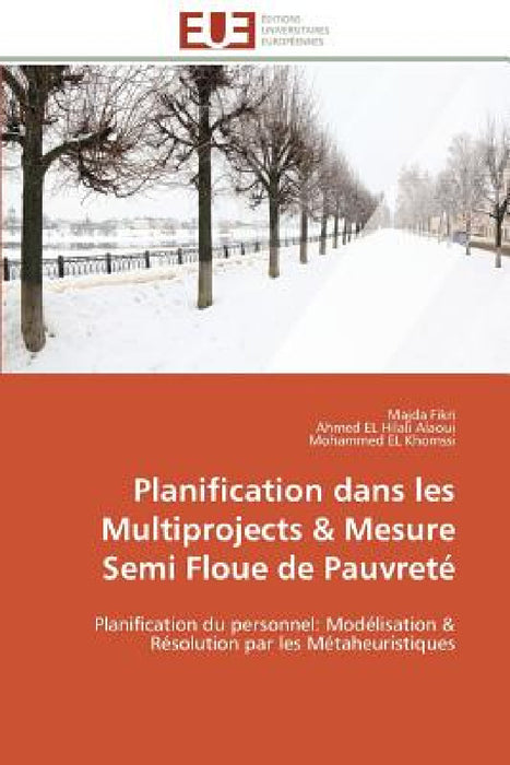 Planification Dans Les Multiprojects Mesure Semi Floue de Pauvreté by Collectif