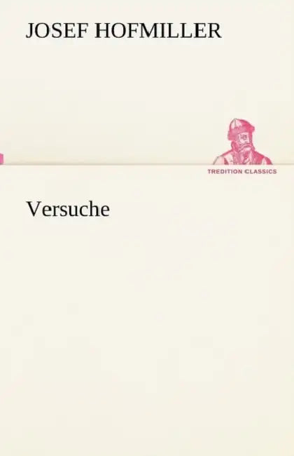Versuche by Josef Hofmiller