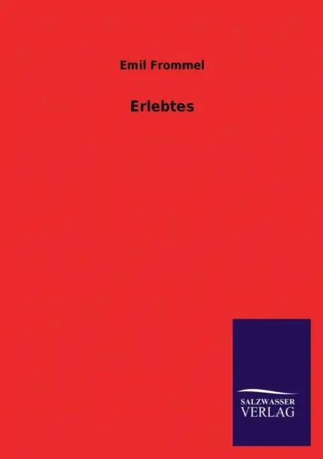 Erlebtes by Emil Frommel
