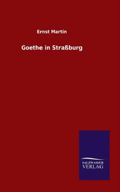 Goethe in Straßburg by Ernst Martin