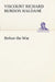 Before the War by R. B. Haldane Haldane