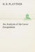 An Analysis of the Lever Escapement by H. R. Playtner