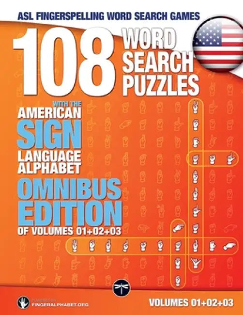 108 Word Search Puzzles with the American Sign Language Alphabet, Volume 04 (Bundle Volumes 01+02+03): ASL Fingerspelling Word Search Games by Lassal