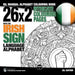 26x2 Intricate Colouring Pages with the Irish Sign Language Alphabet: Isl Manual Alphabet Colouring Book by Fingeralphabet Org