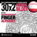 30x2 Ausmalbilder Mit Dem Österreichischen Fingeralphabet: Ögs Fingeralphabet Ausmalbuch by Fingeralphabet Org