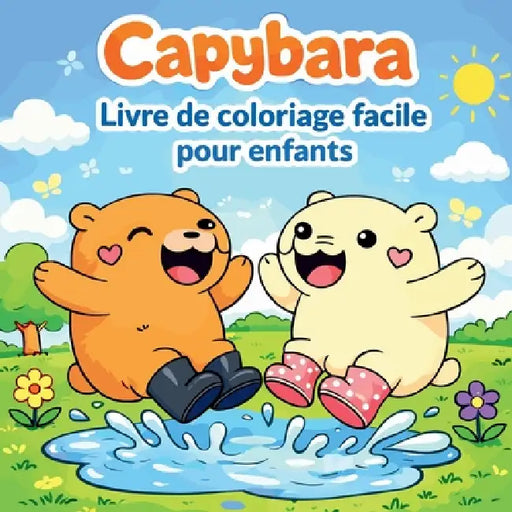 Capybara - Livre de coloriage facile pour enfants by Johana Iahn