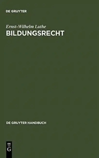 Bildungsrecht by Ernst-Wilhelm Luthe