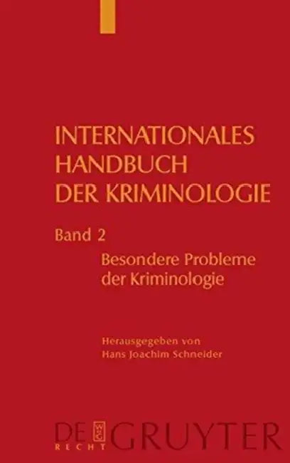 Besondere Probleme Der Kriminologie by Hans Joachim Schneider