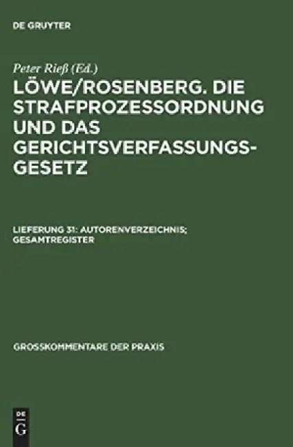 Autorenverzeichnis; Gesamtregister by Oliver Brandt
