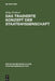 Das tradierte Konzept der Staatswissenschaft by Helge Peukert