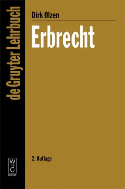 Erbrecht by Dirk Olzen