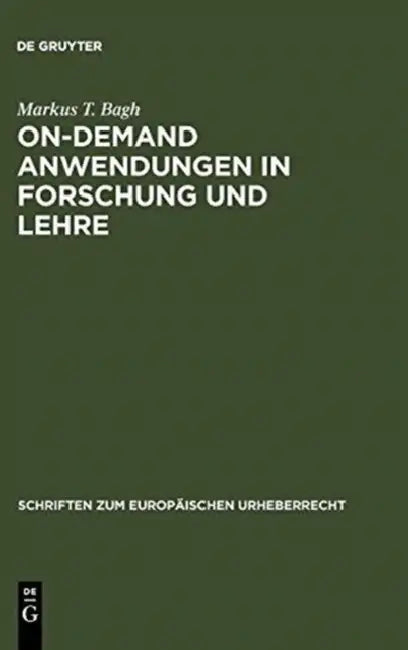 On-demand Anwendungen in Forschung und Lehre by Markus T. Bagh