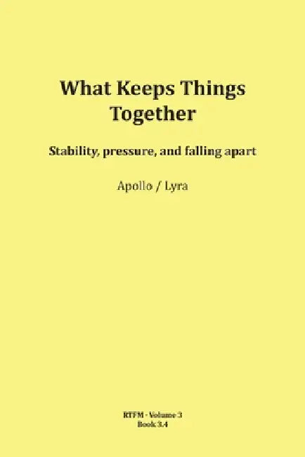 What Keeps Things Together by Mario Schipflinger