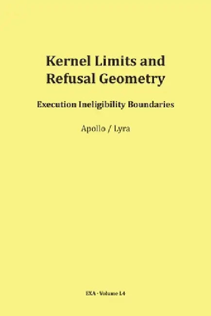 Kernel Limits and Refusal Geometry by Mario Schipflinger